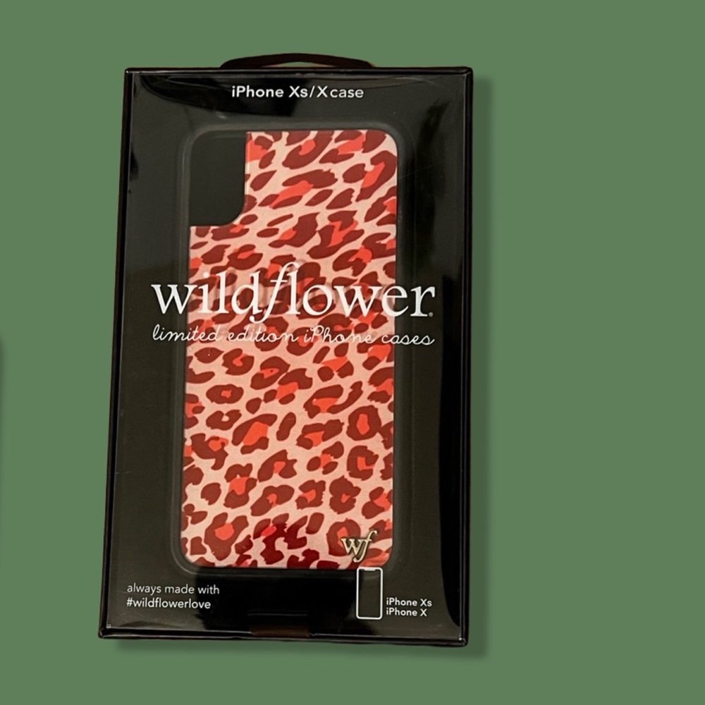 Wildflower Pink Cheetah Print Case for IPhone XS/X - Picture 2 of 3